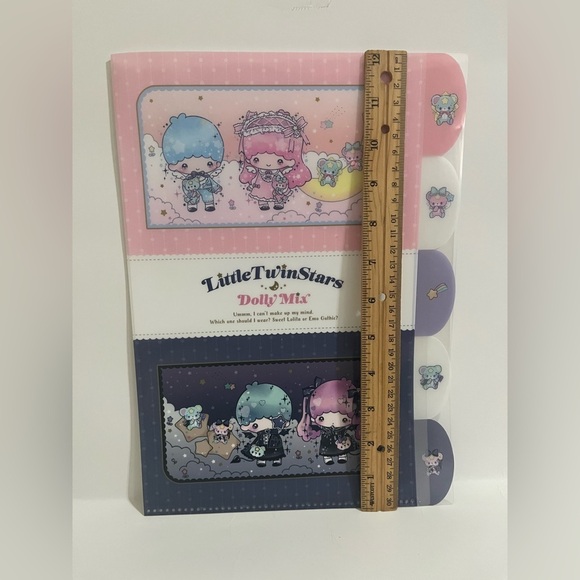 Little Twin Stars Dolly Mix 5 Pocket Folder - Picture 6 of 8